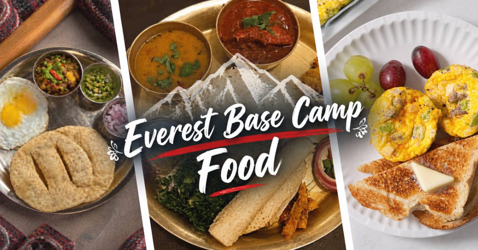 Everest Base Camp Trek Food Collage
