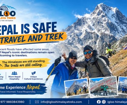 Nepal flood 2026 trekking routes affected: Nepal is safe to travle and trek